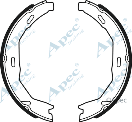 Brake Shoe Set, parking brake (SHU725)