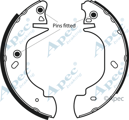Brake Shoe Set (SHU502)