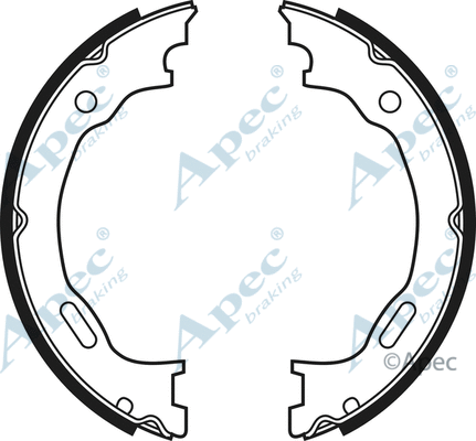 Brake Shoe Set, parking brake (SHU681)