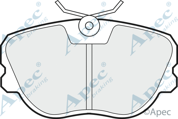 Brake Pad Set, disc brake (PAD570)