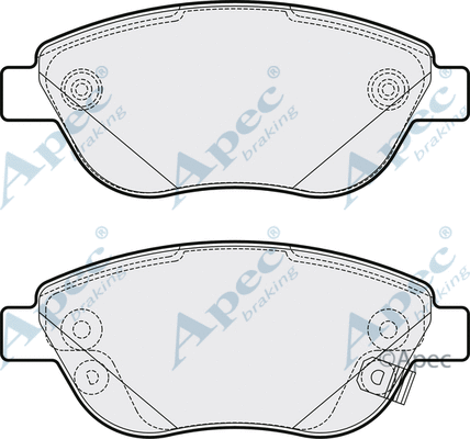 Brake Pad Set, disc brake (PAD2079)