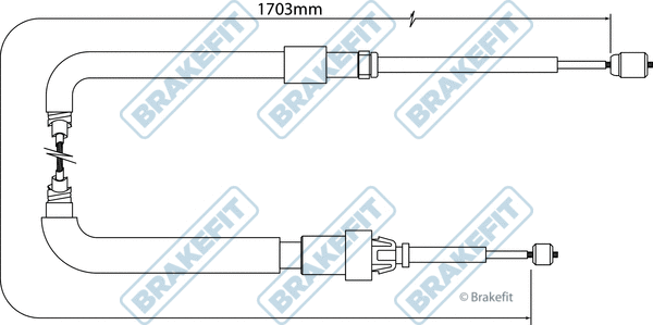Cable Pull, parking brake (BBC3545)