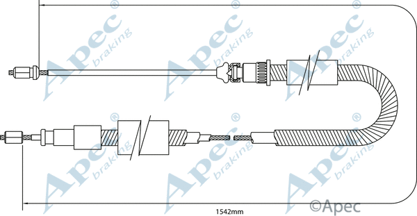 Cable Pull, parking brake (CAB1339)