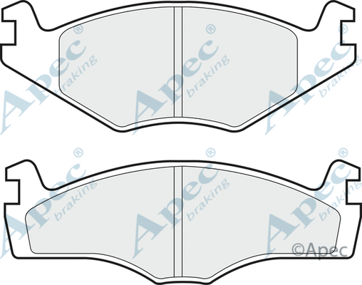 Brake Pad Set, disc brake (PAD435)