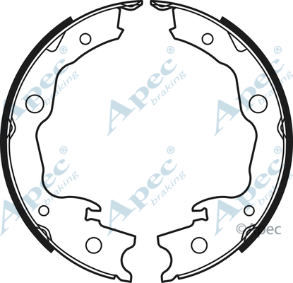 Brake Shoe Set, parking brake (SHU727)