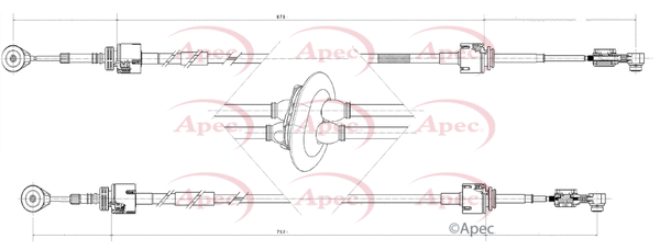 Cable Pull, manual transmission (CAB7014)