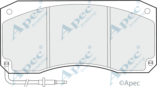 Brake Pad Set, disc brake (PAD1055)