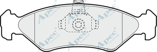 Brake Pad Set, disc brake (PAD882)
