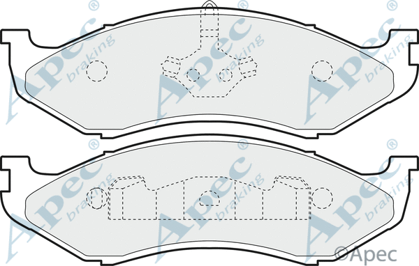 Brake Pad Set, disc brake (PAD852)