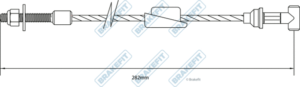 Cable Pull, parking brake (BBC3133)