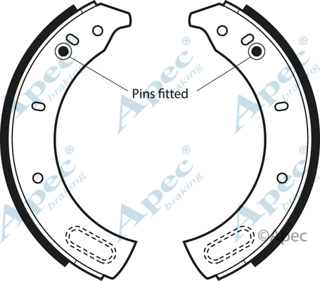 Brake Shoe Set (SHU233)