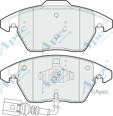 Brake Pad Set, disc brake (PAD1313)