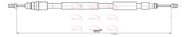 Cable Pull, parking brake (CAB1270)