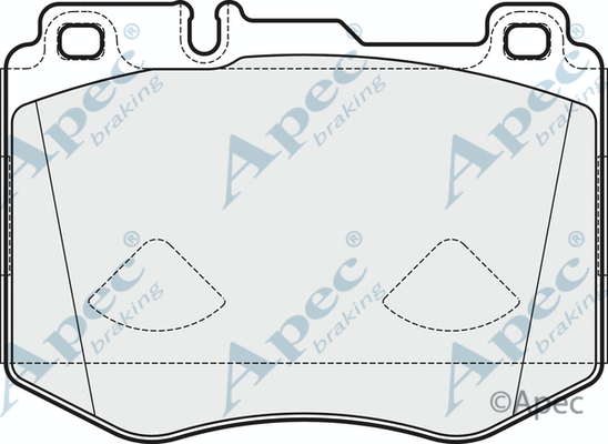 Brake Pad Set, disc brake (PAD2035B)
