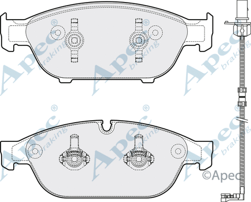 Brake Pad Set, disc brake (PAD1784)
