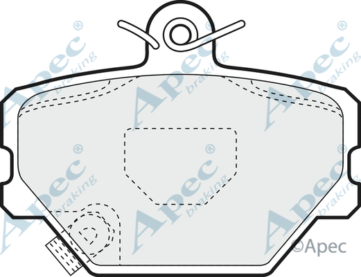 Brake Pad Set, disc brake (PAD1095)