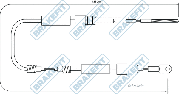 Cable Pull, parking brake (BBC3031)