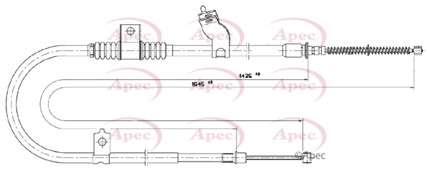 Cable Pull, parking brake (CAB1780)