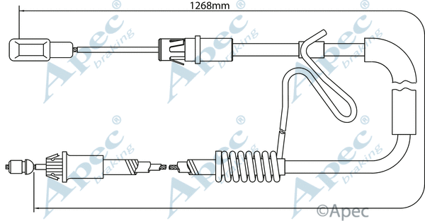 Cable Pull, parking brake (CAB1191)