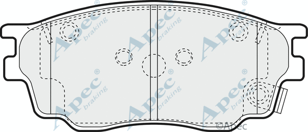Brake Pad Set, disc brake (PAD1301)