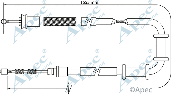 Cable Pull, parking brake (CAB1109)