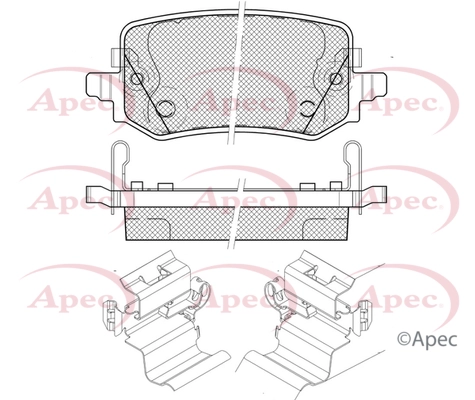 Brake Pad Set, disc brake (PAD2535)