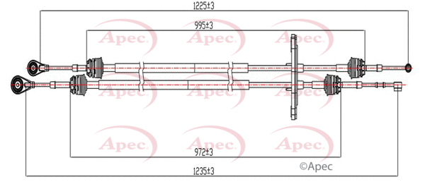 Cable Pull, manual transmission (CAB7029)