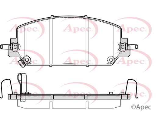 Brake Pad Set, disc brake (PAD2383)