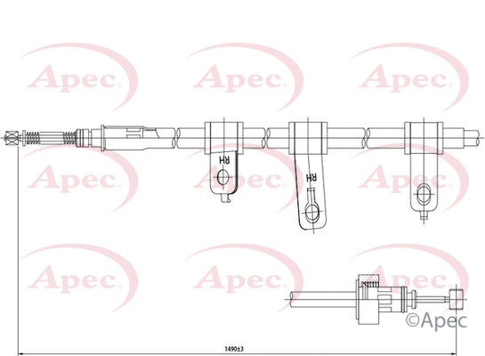 Cable Pull, parking brake (CAB1347)