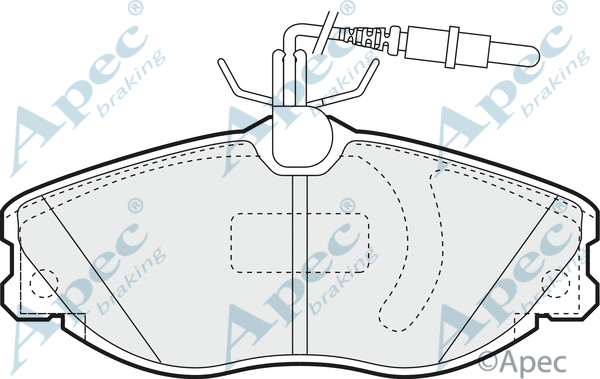 Brake Pad Set, disc brake (PAD1168)