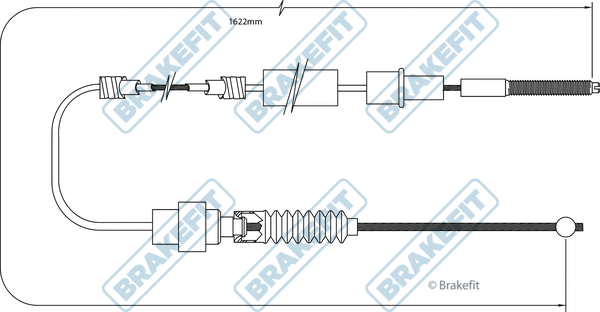 Cable Pull, parking brake (BBC3404)