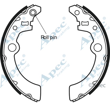 Brake Shoe Set (SHU650)