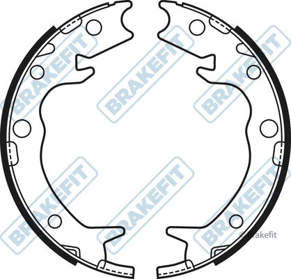 Brake Shoe Set, parking brake (BSH1123)