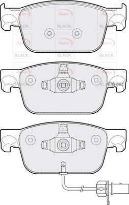 Brake Pad Set, disc brake (PAD2150B)