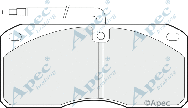 Brake Pad Set, disc brake (PAD824)