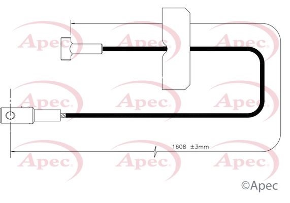 Cable Pull, parking brake (CAB1796)