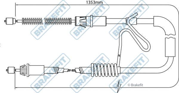 Cable Pull, parking brake (BBC3173)