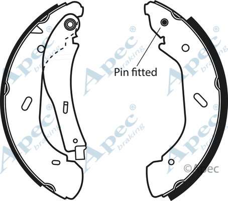 Brake Shoe Set (SHU632)