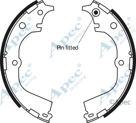 Brake Shoe Set (SHU543)