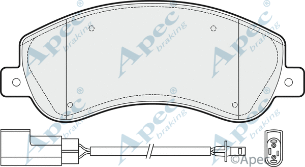 Brake Pad Set, disc brake (PAD1475)