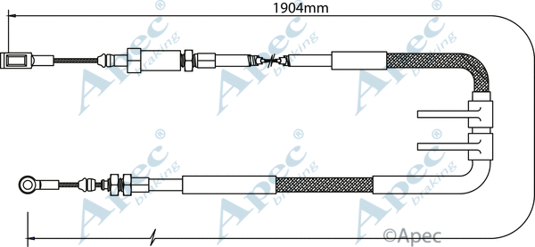 Cable Pull, parking brake (CAB1071)