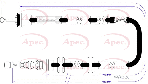 Cable Pull, parking brake (CAB1272)