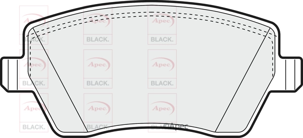 Brake Pad Set, disc brake (PAD1312B)