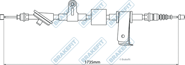 Cable Pull, parking brake (BBC3032)