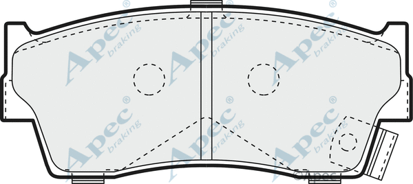 Brake Pad Set, disc brake (PAD1086)