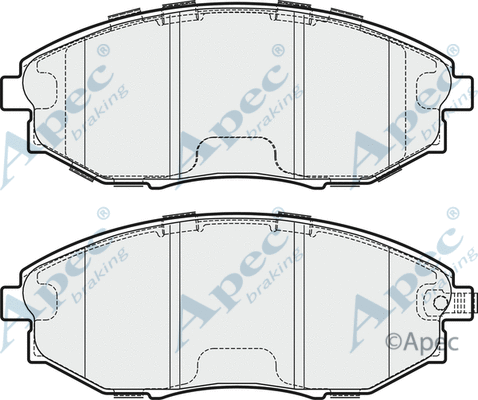 Brake Pad Set, disc brake (PAD1745)