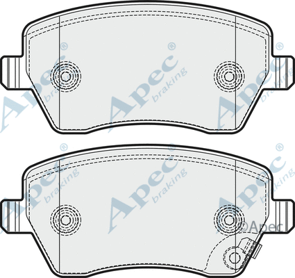 Brake Pad Set, disc brake (PAD1664)