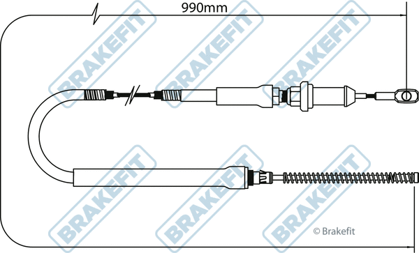 Cable Pull, parking brake (BBC3259)
