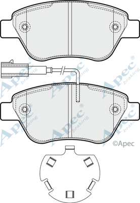 Brake Pad Set, disc brake (PAD1827)
