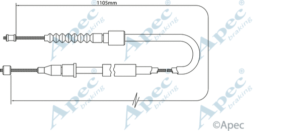 Cable Pull, parking brake (CAB1469)